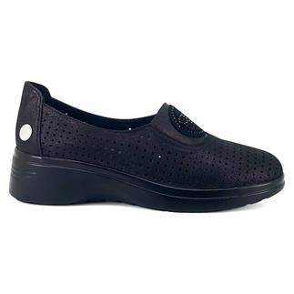 Mammamia 7220 25YA Kadın Günlük Ayakkabı Siyah Simli