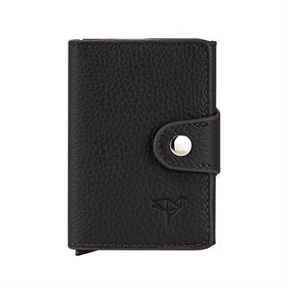 Garbalia Bern Hakiki Deri Mekanizmalı Cüzdan Siyah
