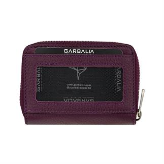 Garbalia Clovis Hakiki Deri Unisex Cüzdan Mürdüm