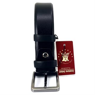 Saraç 1102 23K Erkek Klasik Kemer - Siyah