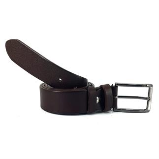 Шорник 1103 24K 3,5 см Мужской джинсовый пояс коричневый