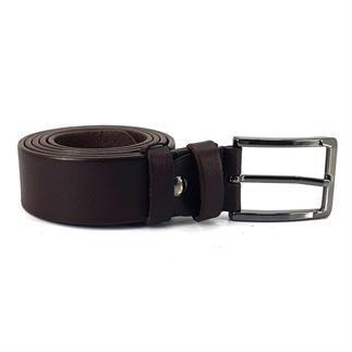 Шорник 1103 24K 3,5 см Мужской джинсовый пояс коричневый