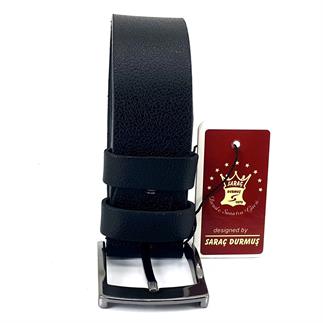 Saraç 1104 24K 4 Cm Erkek Kot Kemer Siyah