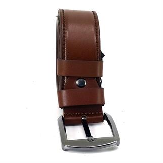 Шорник 1105 23K 4 см мужской джинсовый пояс грецкий орех