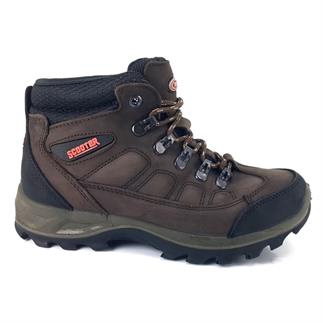 Самокат 5538 22 КБ водонепроницаемые женские ботинки коричневый нубук