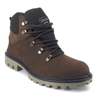 Самокат 7101 22 КБ водонепроницаемый мужской ботинок коричневый нубук