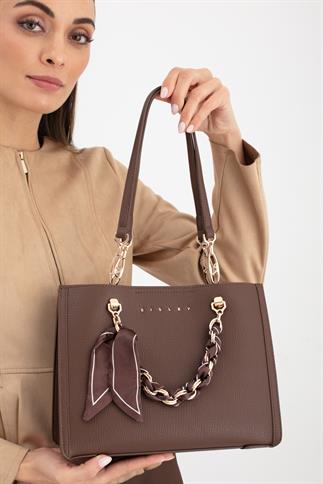 Sisley Sly 287 Kadın Kol Çantası Kahverengi