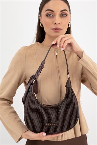 Sisley Sly 292 Kadın Kol Çantası Kahverengi
