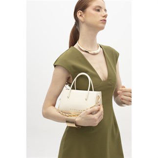 Sisley Sly 340 Kadın El Çantası Beyaz