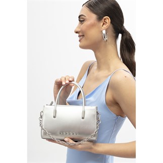 Sisley Sly 340 Kadın El Çantası Gümüş