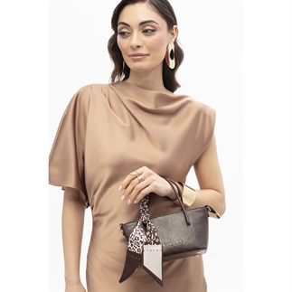 Sisley Sly 437 Kadın El Çantası Kahverengi