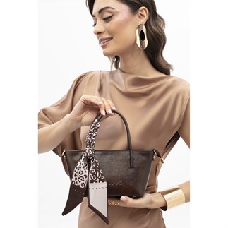 Sisley Sly 437 Kadın El Çantası Kahverengi