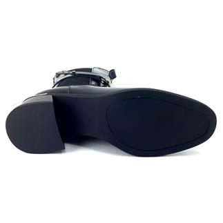 Венера 2352402 24кб женские повседневные сапоги Черная лакированная кожа