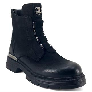 Венера 2353524 25кб женские повседневные сапоги черный нубук