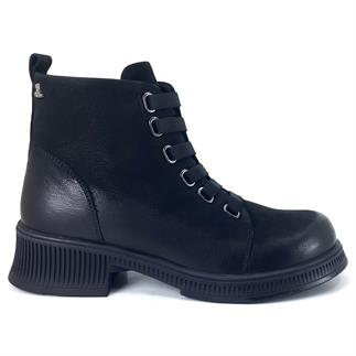 Венера 2452701 24KB женские повседневные сапоги из черного нубука