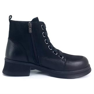 Венера 2452701 24KB женские повседневные сапоги из черного нубука