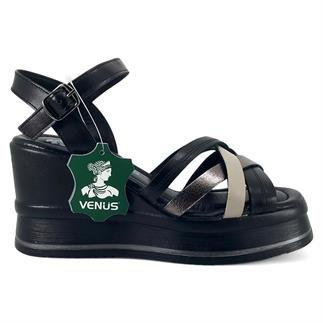 Venüs 2510902 25YS Kadın Günlük Sandalet Siyah