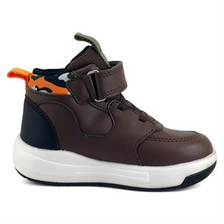 Викко Драгус Детские ботинки с подсветкой коричневого цвета