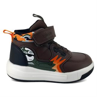 Викко Драгус Детские ботинки с подсветкой коричневого цвета