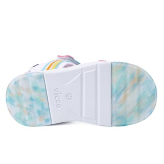 Vicco Flow 26YS Çocuk Günlük Sandalet Beyaz Pembe