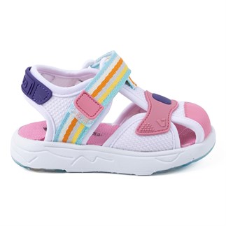 Vicco Flow 26YS Çocuk Günlük Sandalet Beyaz Pembe