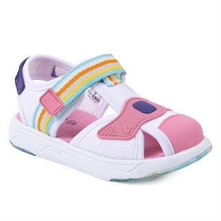 Vicco Flow 26YS Çocuk Günlük Sandalet Beyaz Pembe