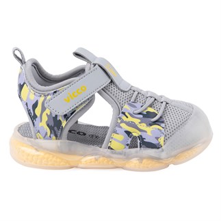 Vicco Monrovia 26YS Çocuk Işıklı Sandalet Gri