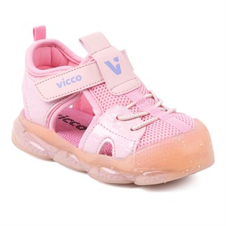 Vicco Monrovia 26YS Çocuk Işıklı Sandalet Pembe