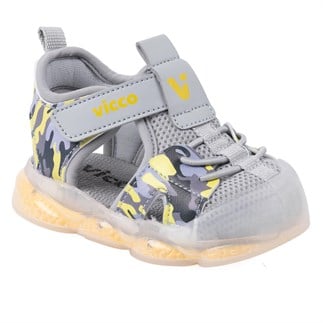 Vicco Monrovia 26YS Çocuk Işıklı Sandalet Gri