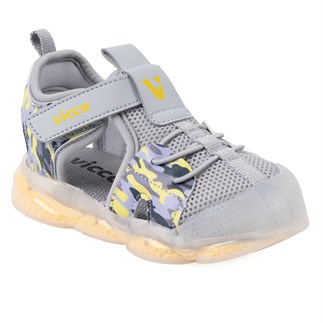 Vicco Monrovia 26YS Çocuk Işıklı Sandalet Gri