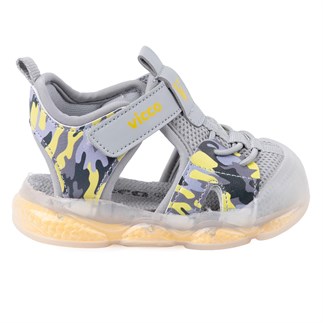 Vicco Monrovia 26YS Çocuk Işıklı Sandalet Gri