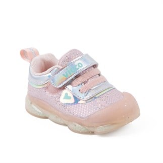 Vicco Pety 26YA Çocuk Işıklı İlk Adım Ayakkabı Pudra
