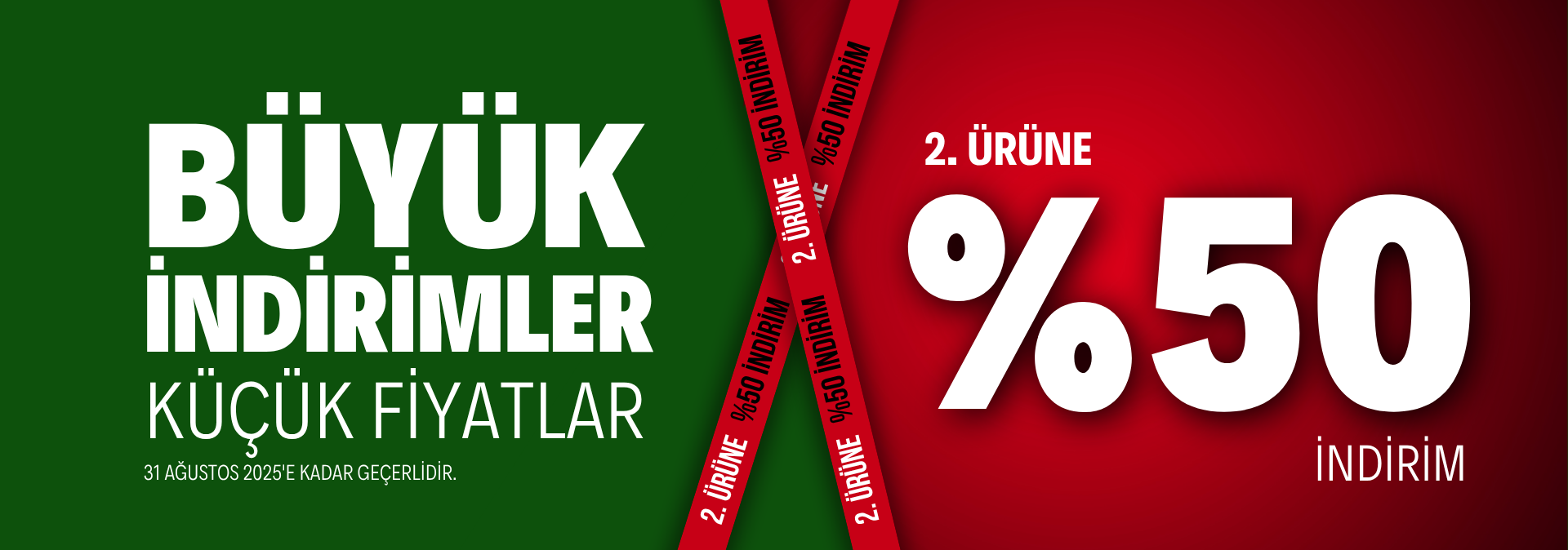 Seçili Ürünlerde 2. Ürüne %50 İndirim