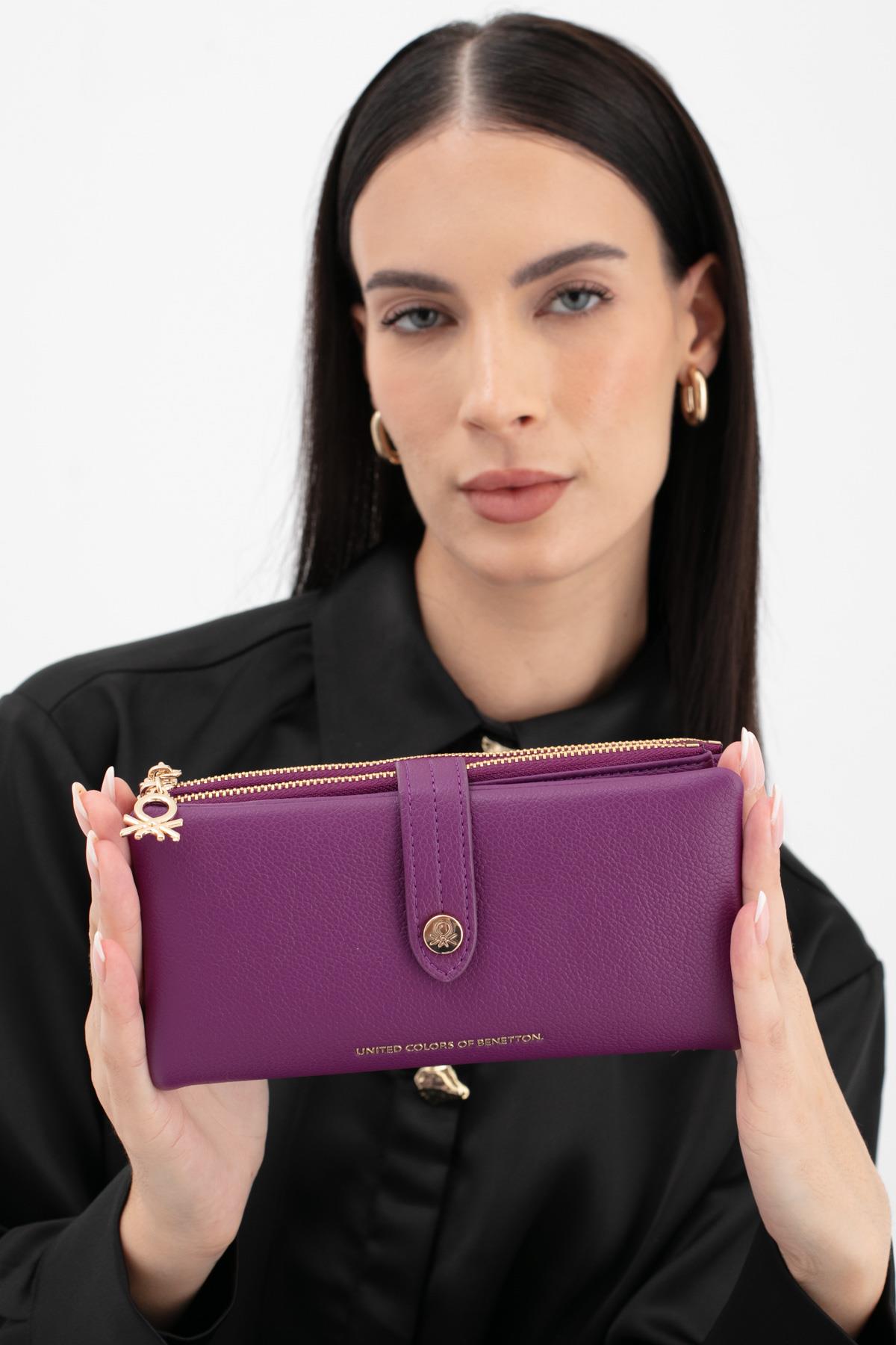 Benetton Bnt 1631 Kadın Cüzdan Mürdüm - nehironline