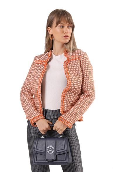 Amora Lacivert Kapaklı Bombeli El-Çapraz Bayan Çanta