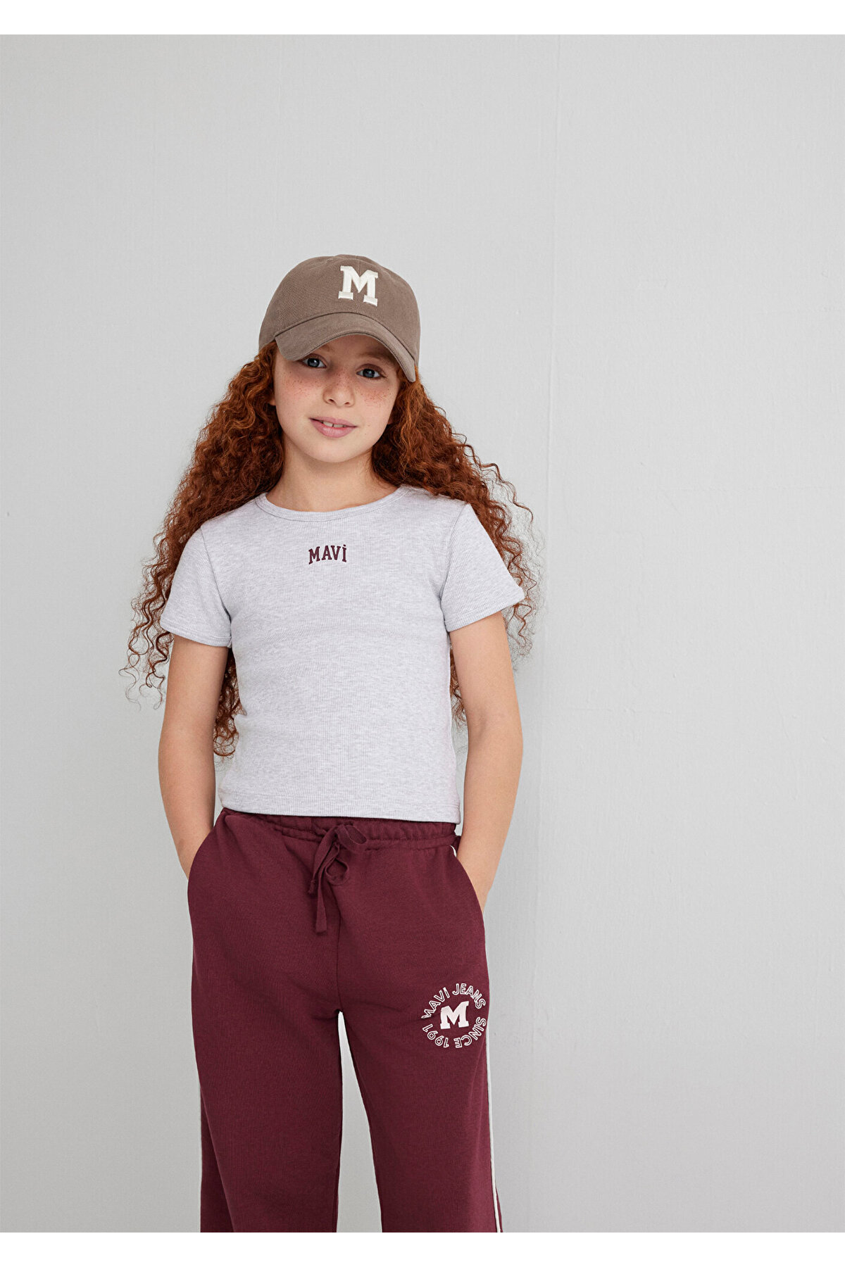 Açık Gri Kız Çocuk T-Shirt M7610350-88467