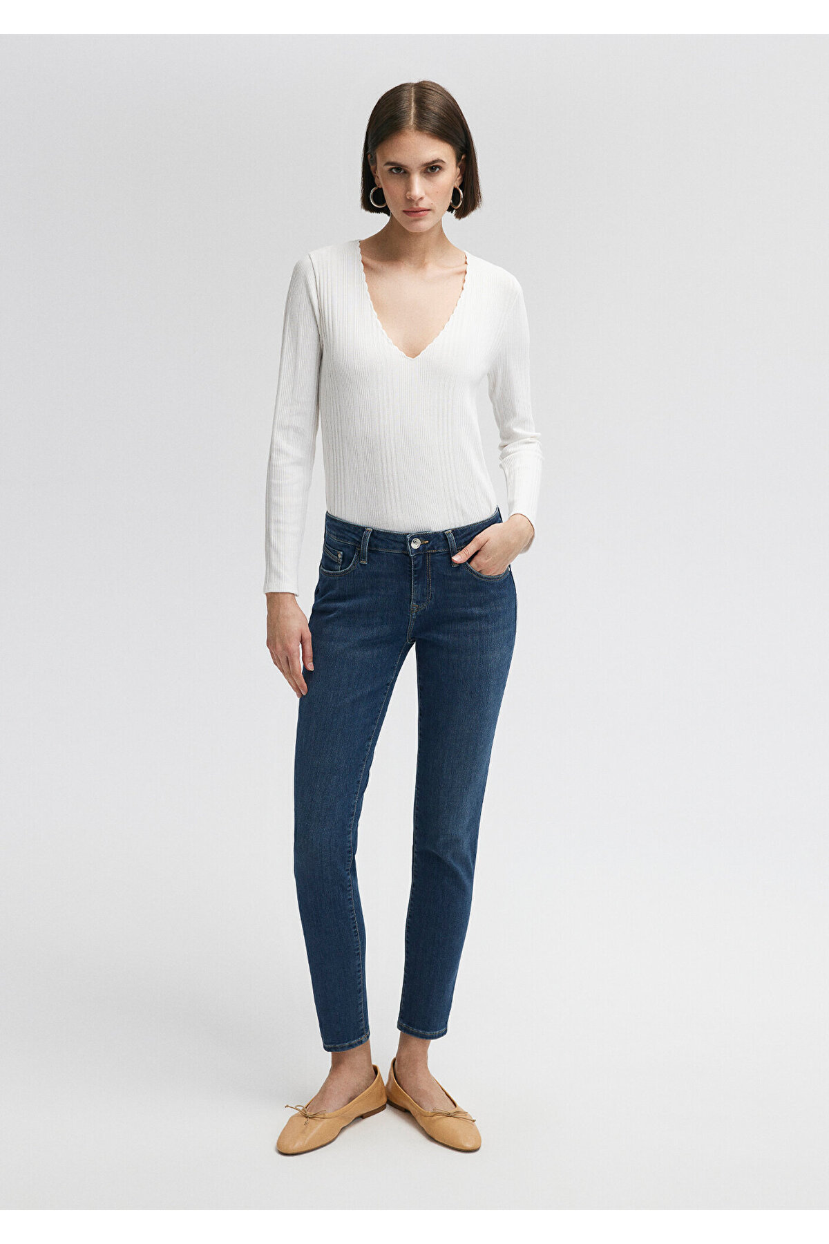 Ada Everyday Vintage Koyu Jean Pantolon 1020535596