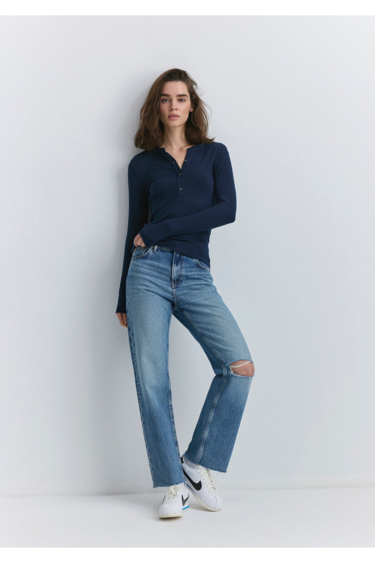 Barcelona Kolej Indigo Mavisi Jean Pantolon 101047-89197
