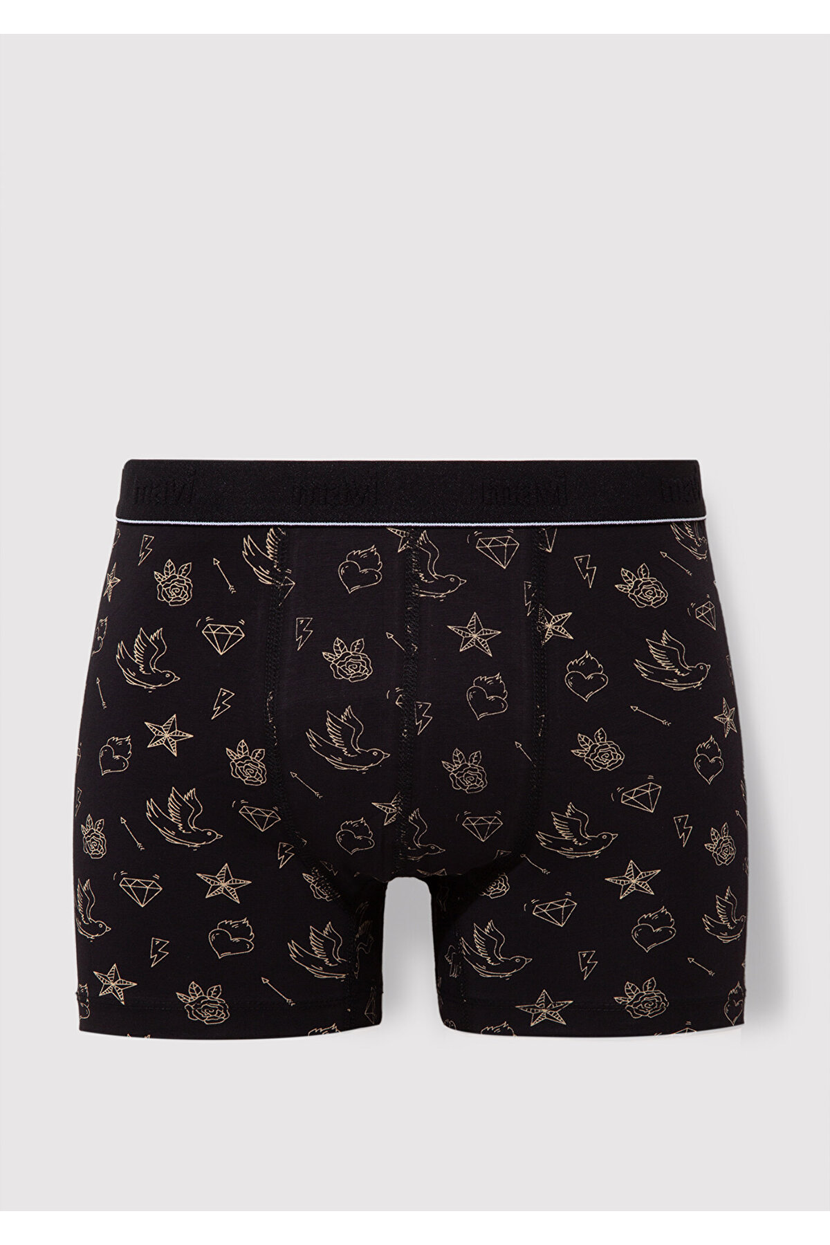 Baskılı Siyah Boxer 092449-85585