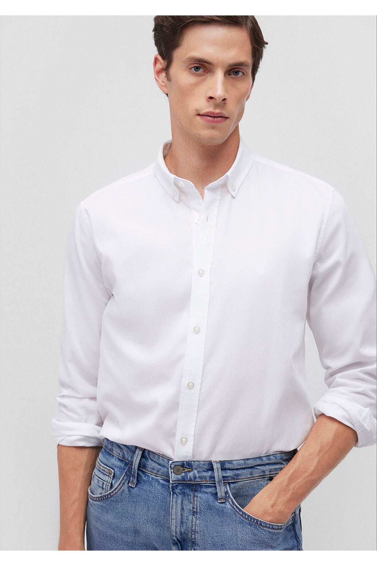Beyaz Gömlek Slim Fit / Dar Kesim 0211192-620