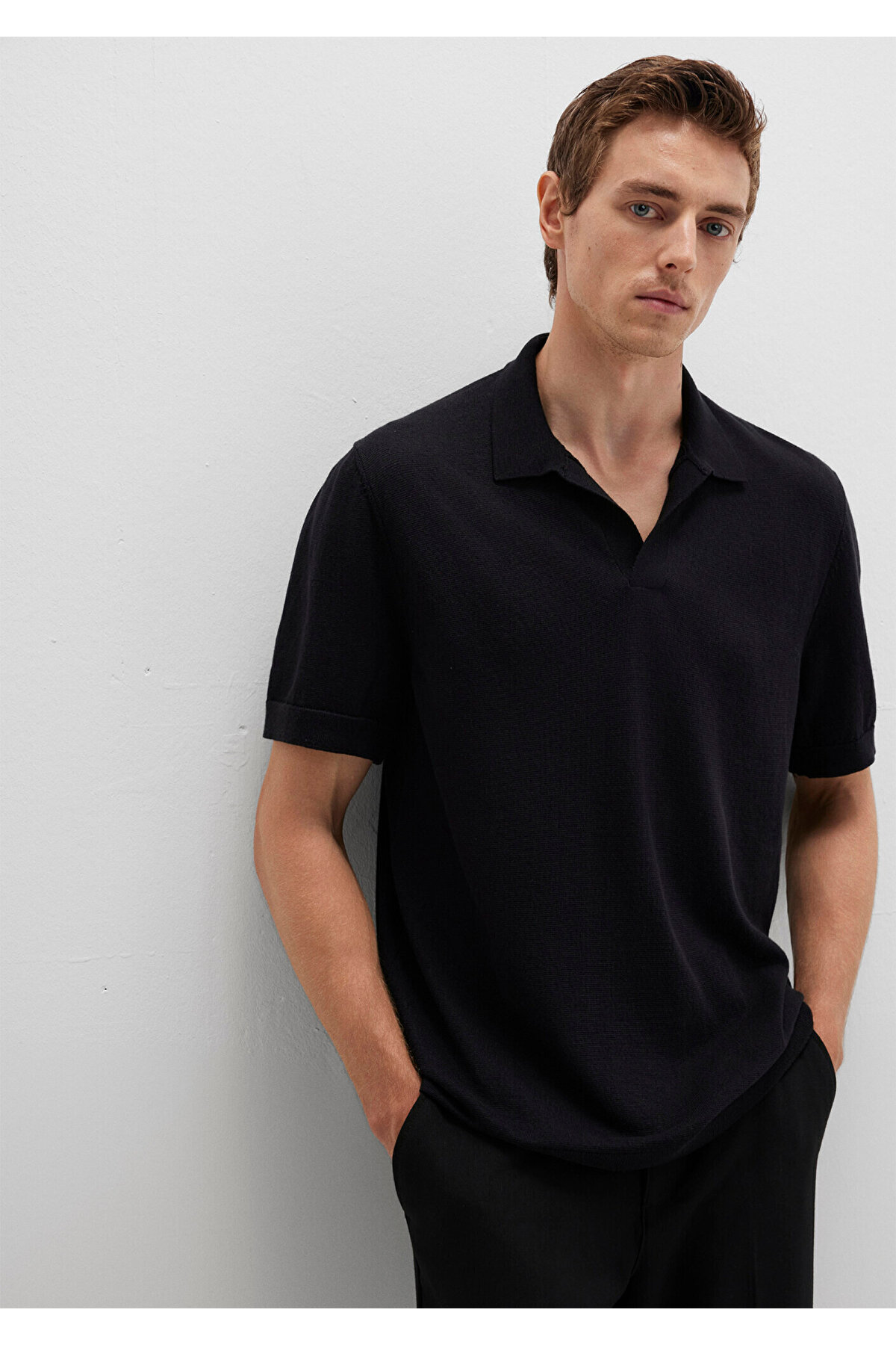 Black Siyah Triko Polo 0710327-900