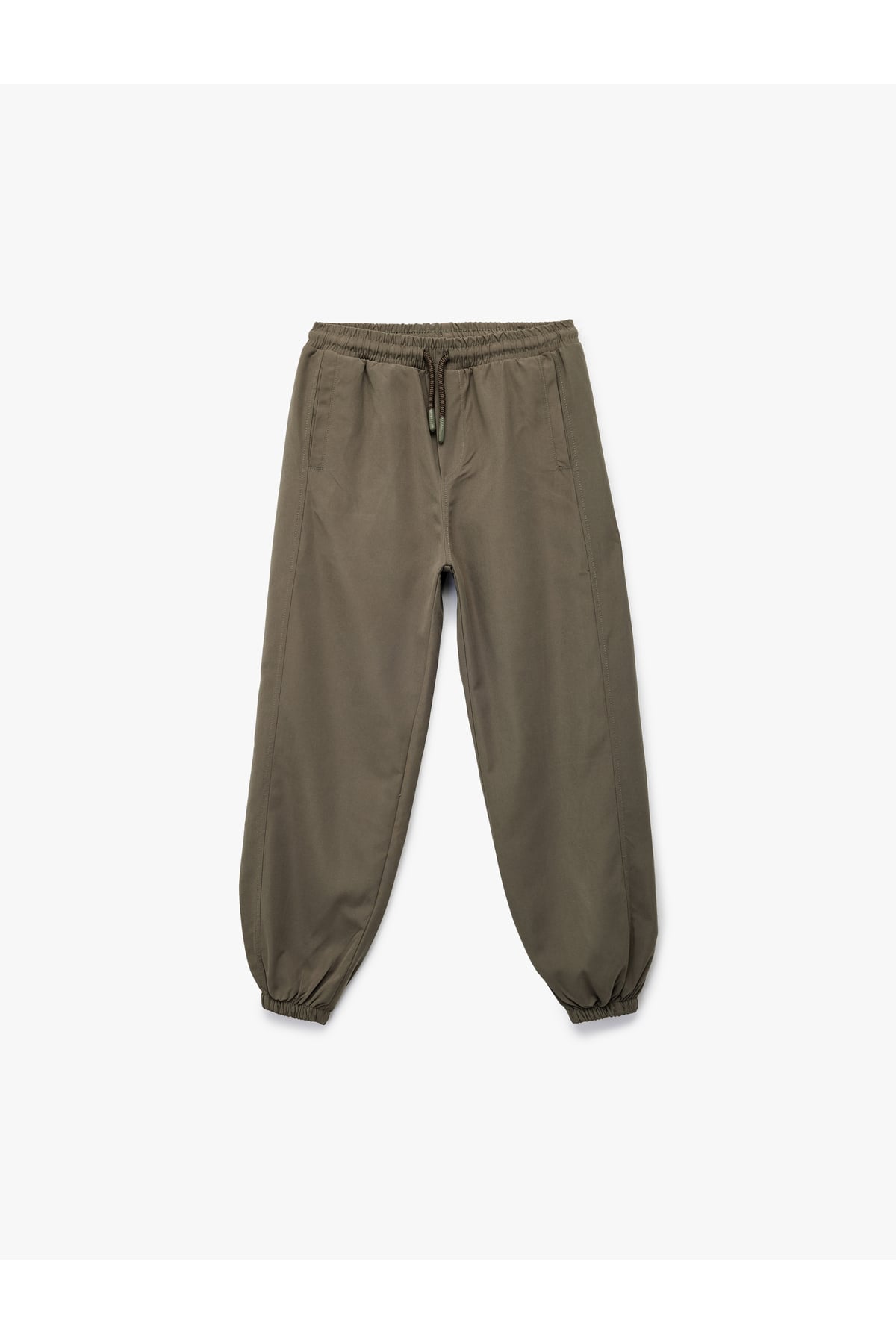 Cepli Beli Lastikli Bağlamalı Loose Fit Jogger Paraşüt Pantolon