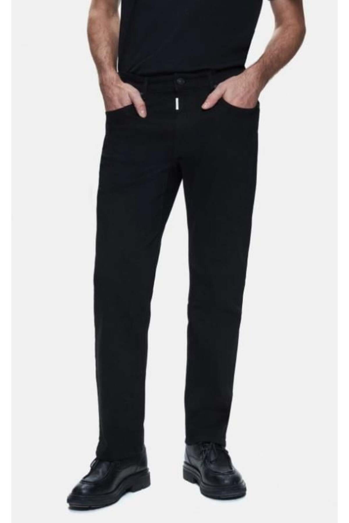 DANELO Düz Paça Orta Bel Siyah Jean Pantolon