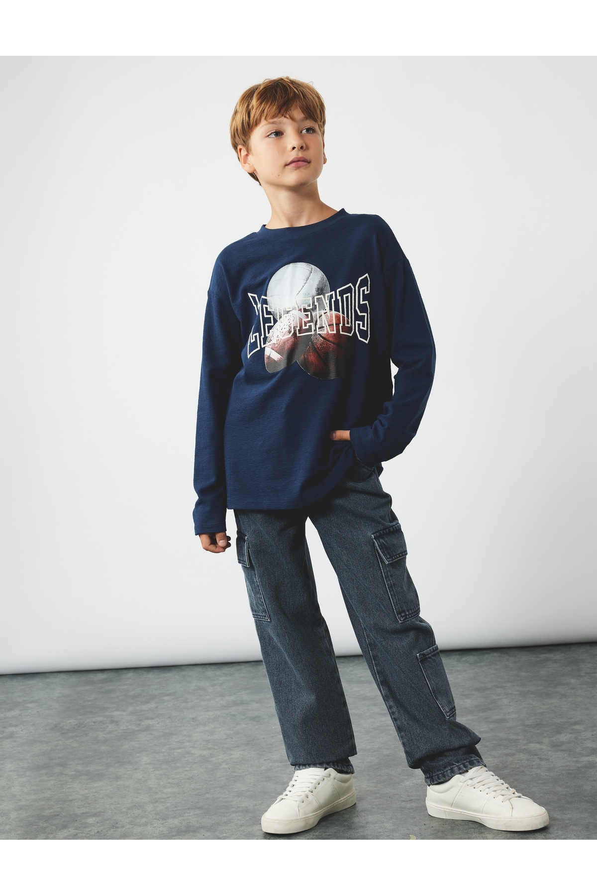 Erkek Çocuk Jean Pantolon 6WKB40037TD GRİ