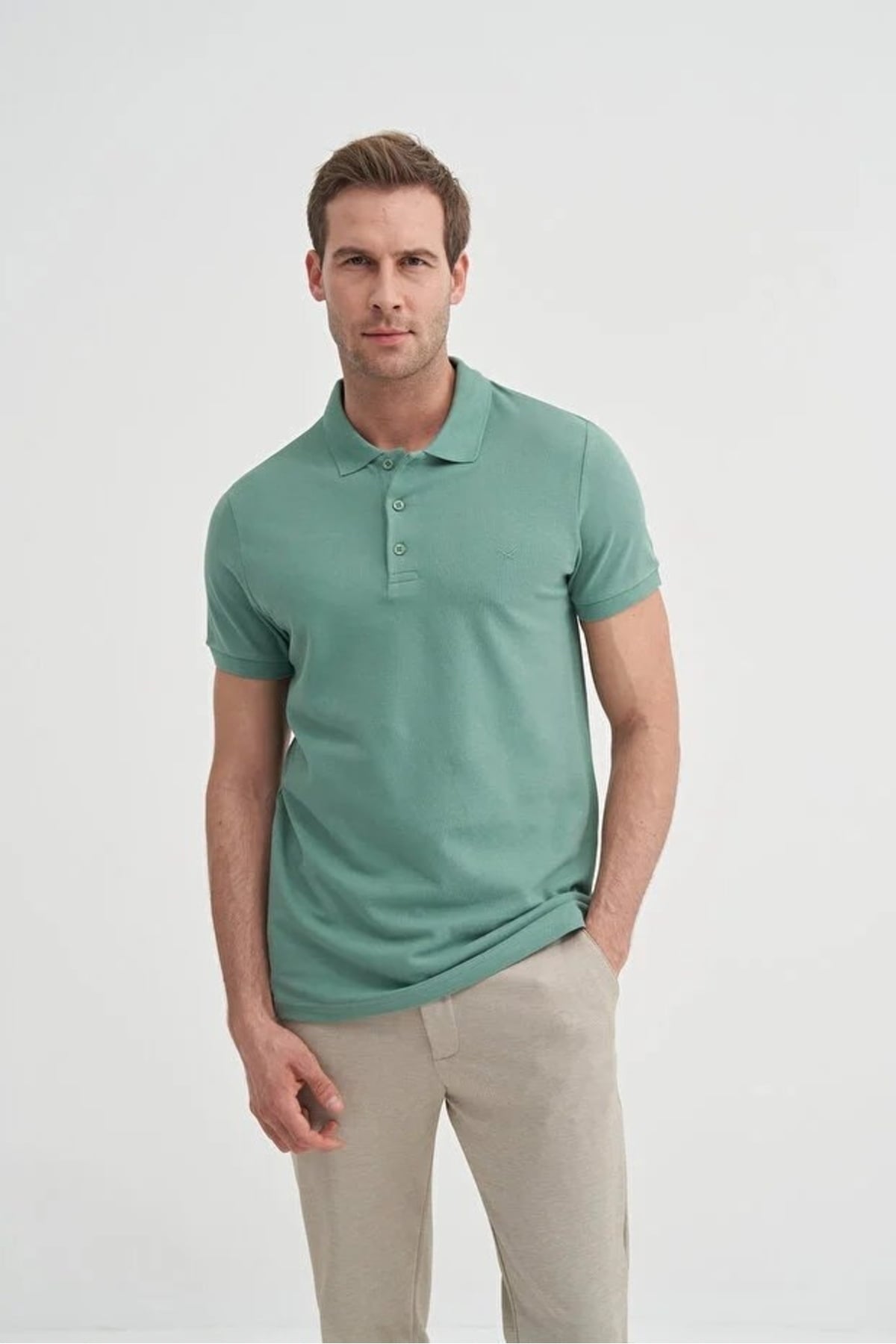 Erkek Polo Yaka Tshirt 46130 S.Blue
