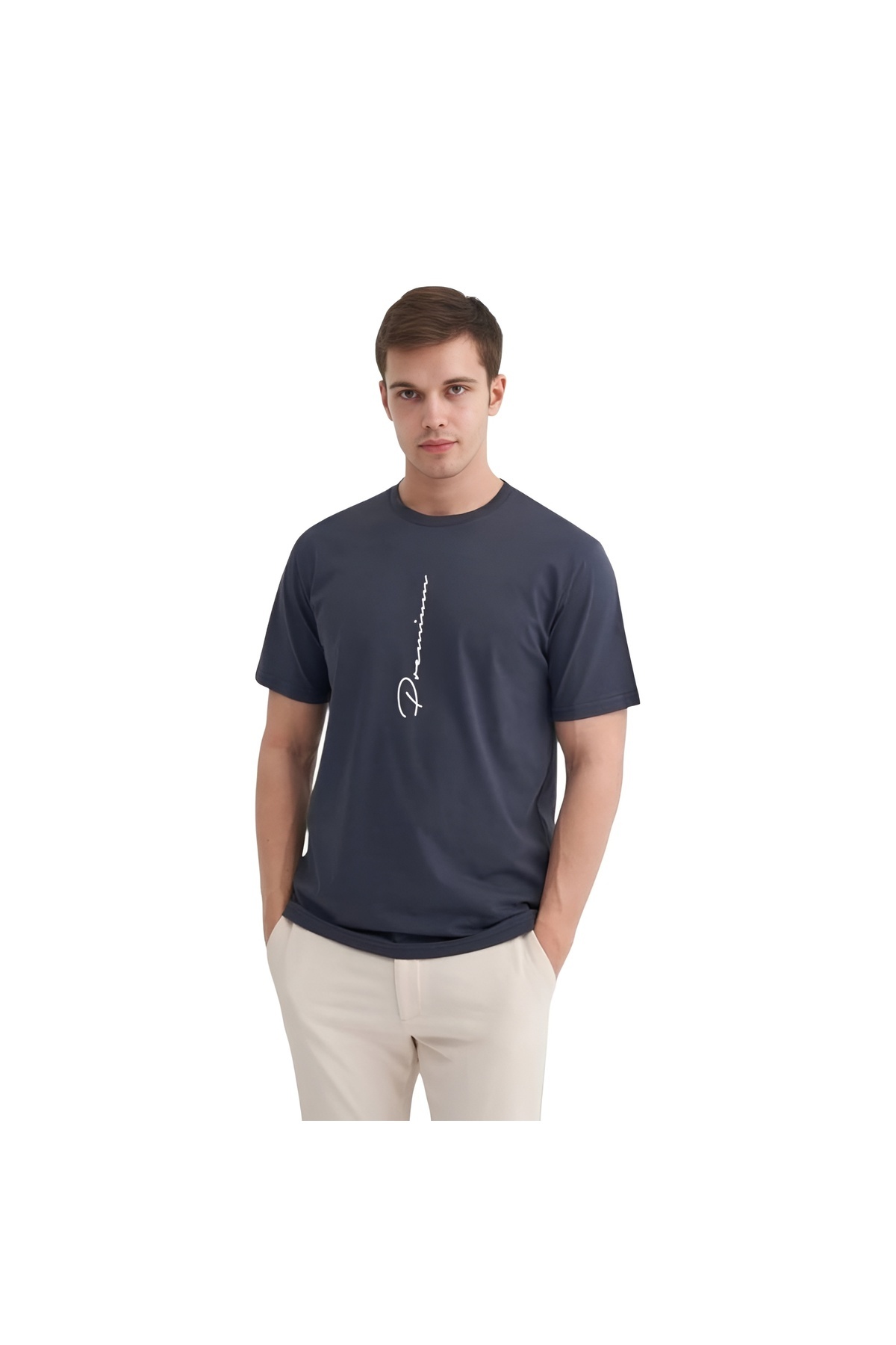 Erkek T-shirt 40910 ANTRASİT