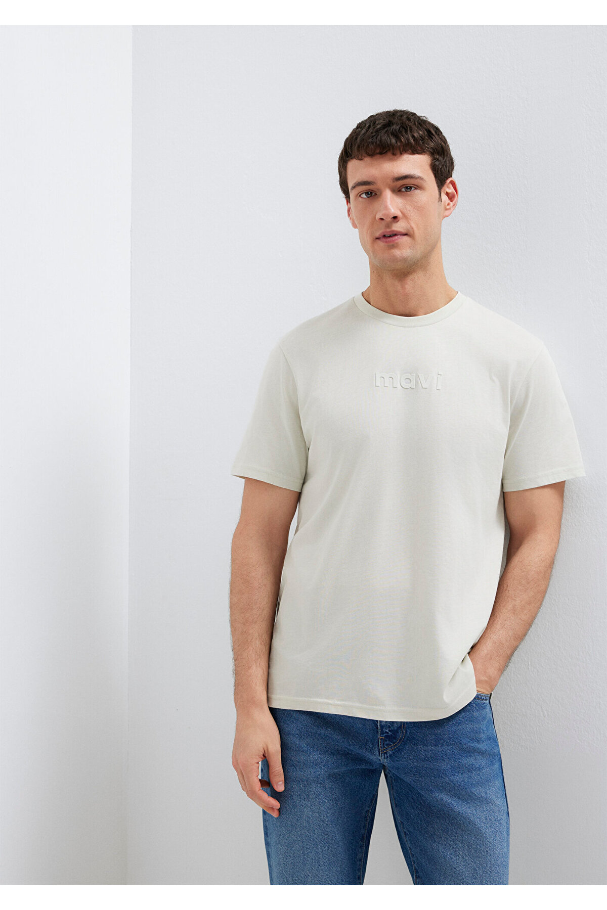 Gri Erkek T-shirt M0612732-70142