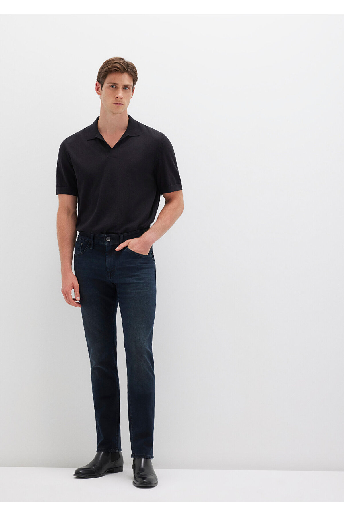 Jake Dark Foggy Mavi Jean Pantolon