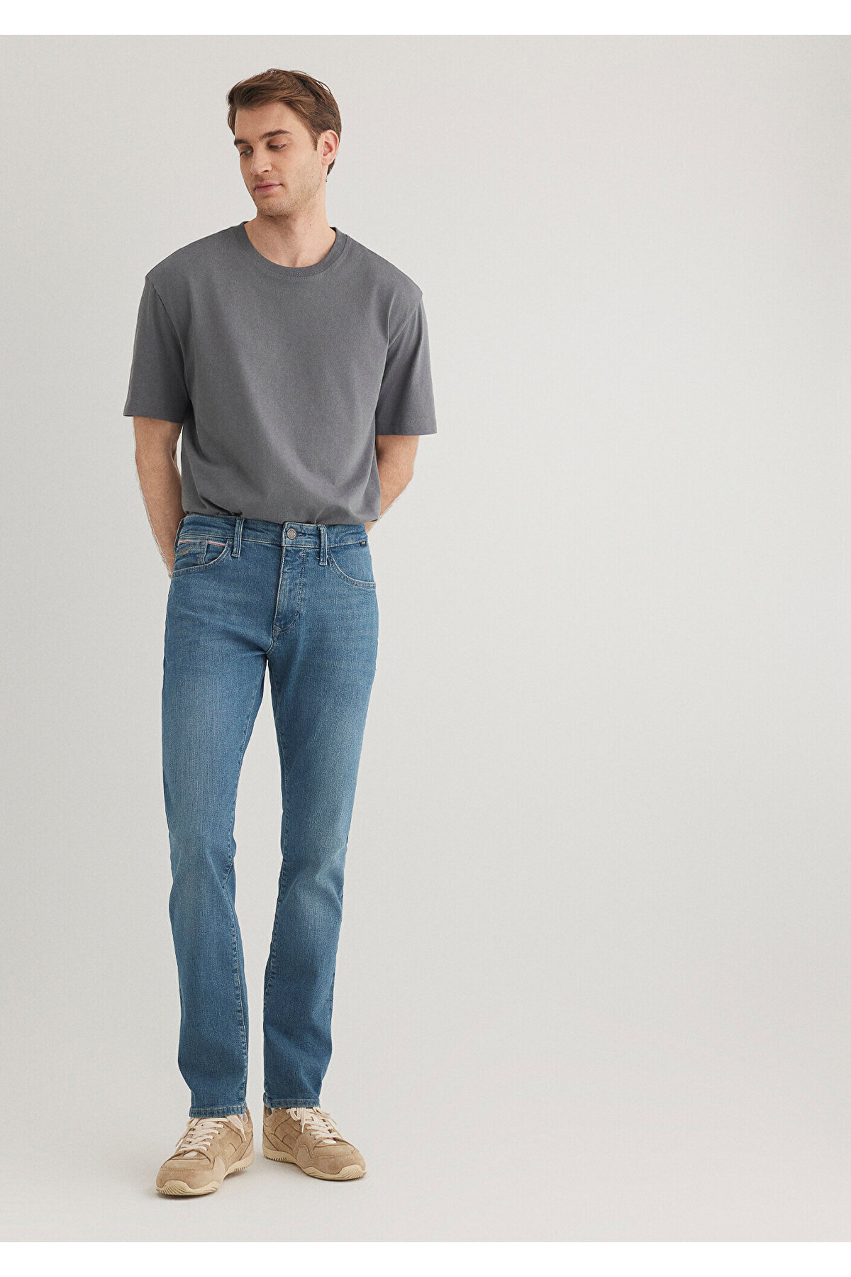 Jake Krmzbyz Premium Puslu Vintage Jean Pantolon 0042285192