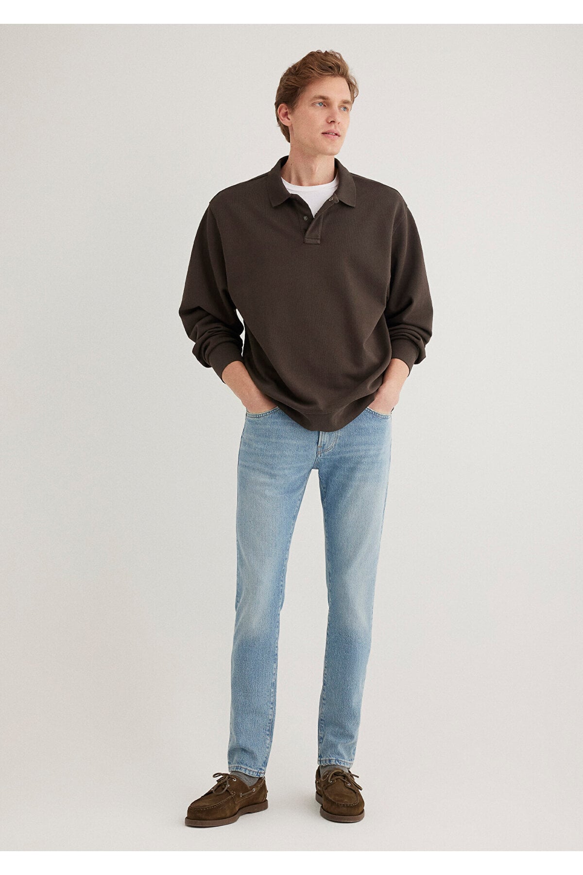 James Classic Denim Puslu Açık Mavi Jean Pantolon 0042486407